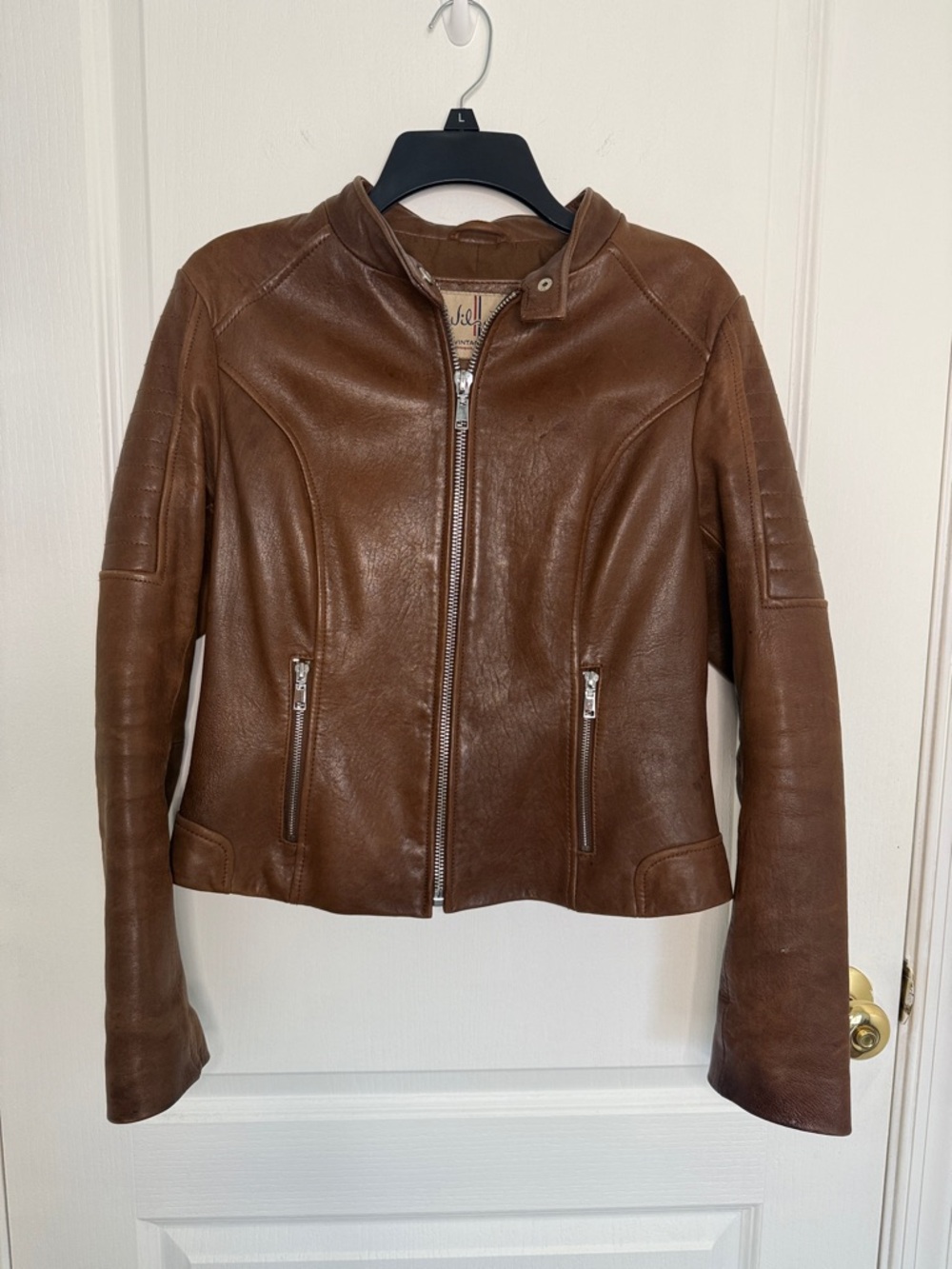 Wilsons Leather Vintage Style Distressed Leather Jacket
